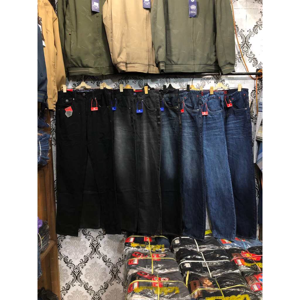 Celana Jeans Pria Hugo Glass Standar Non Stretch