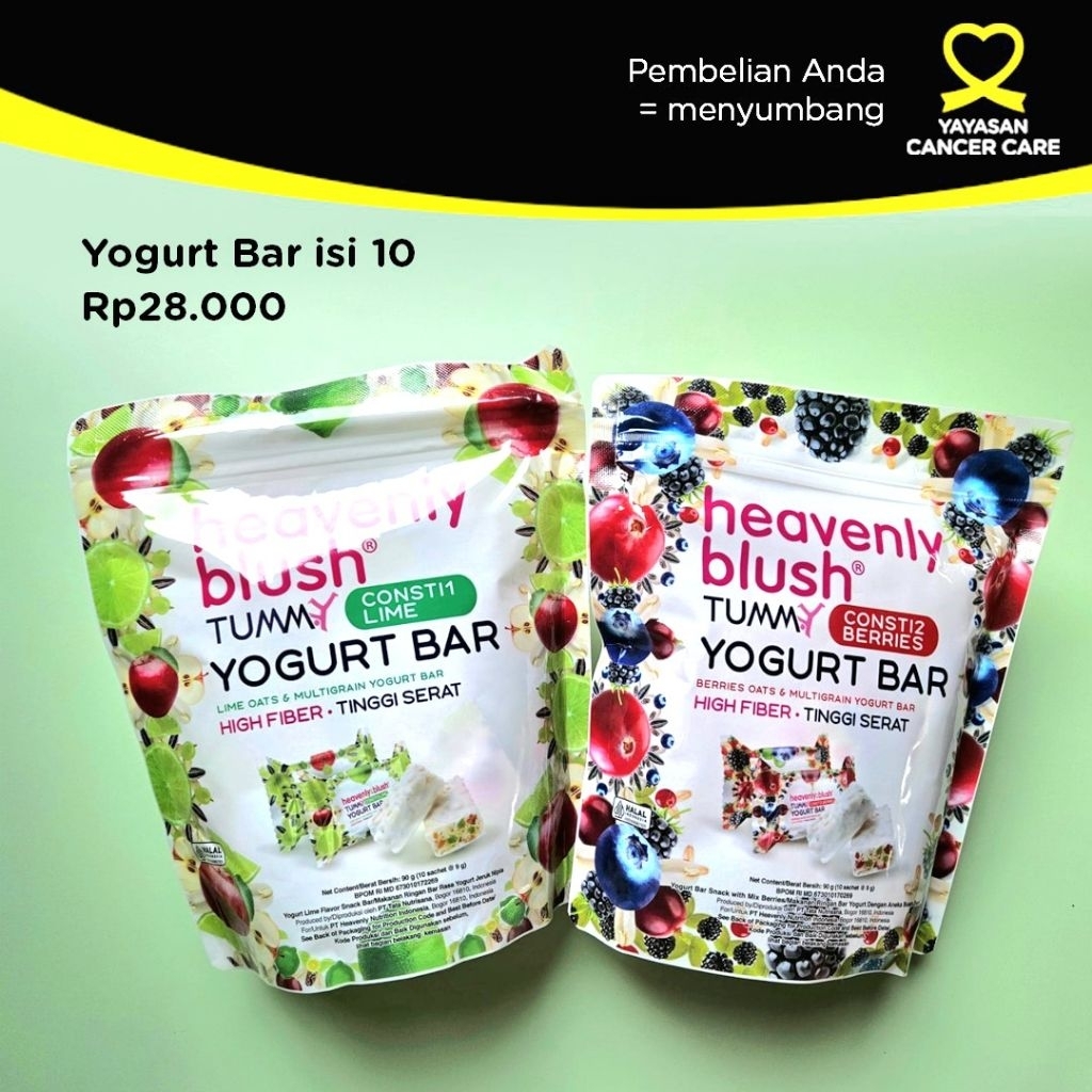

Heavenly Blush Tummy Yogurt Bar Pouch Cancer Care Charity