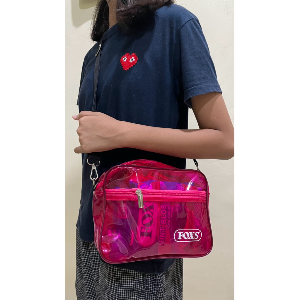 Tas Selempang Transparant Fox Beserta Isinya Jastip PRJ 2025