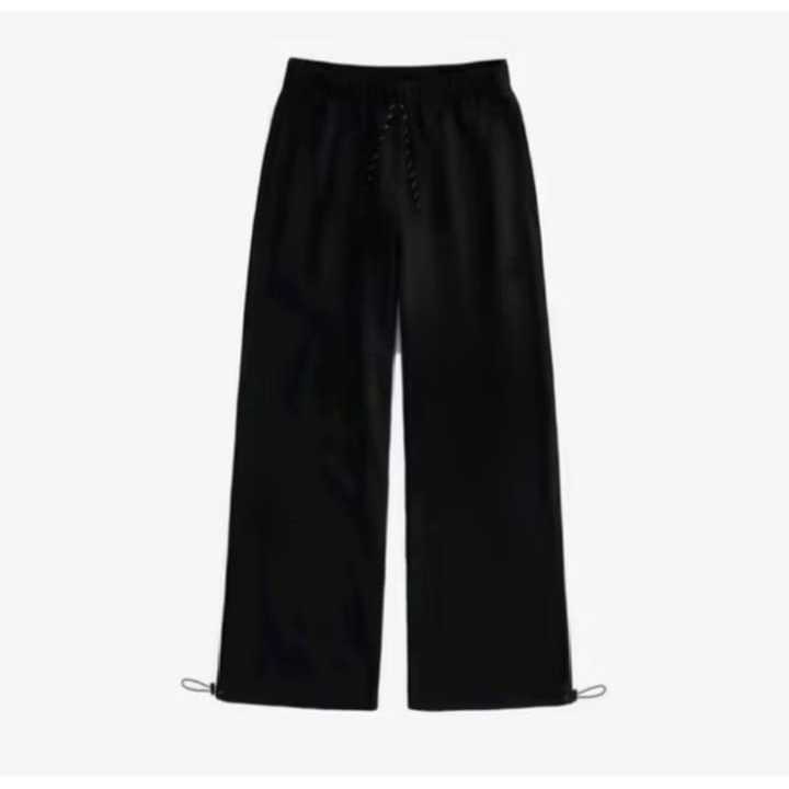 STILFY-LOOSE PANTS BAGGY PANTS SWEATPANTS BLACK POLOS PRIA WANITA