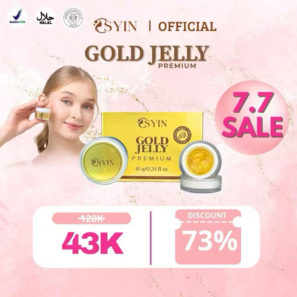 Osyin Glow Premium Gold Booster Dna Salmon 10Gr / Cream Pemutih Wajah / Gold Booster Osyin 10g / Osy