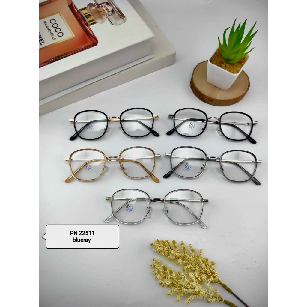 (BELI 1 GRATIS 1)KACAMATA KOTAK OVAL KECIL 22511 KACAMATA MINUS LENSA PHOTOCROMIC