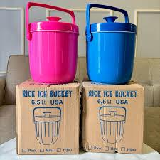 MINI TERMOS NASI - ES BATU 6,5 Liter rice ice bucket usa untuk panas dan dingin Plastik Wadah