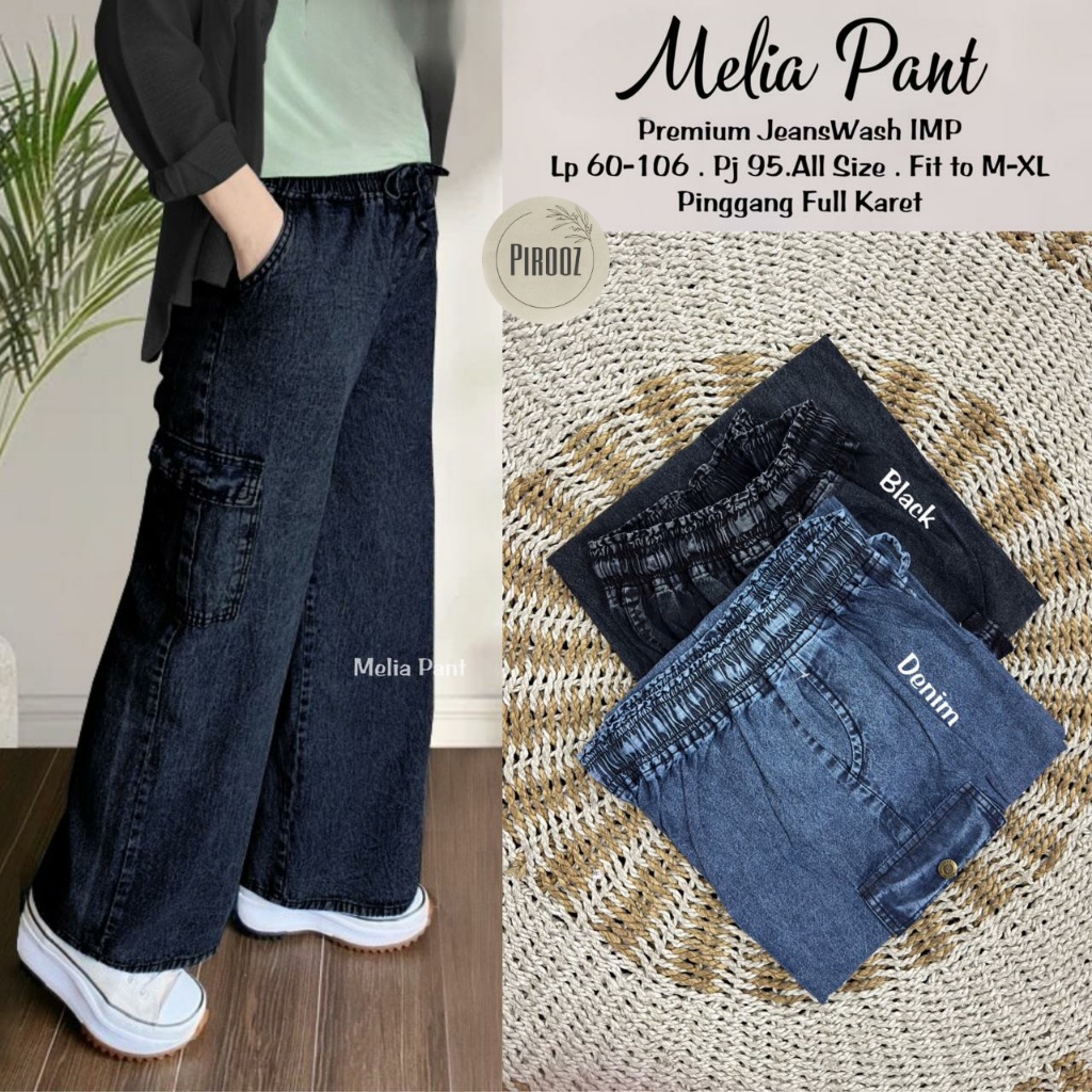 Celana Jeans Wanita Terbaru Melia Celana Jeans By Pirooz