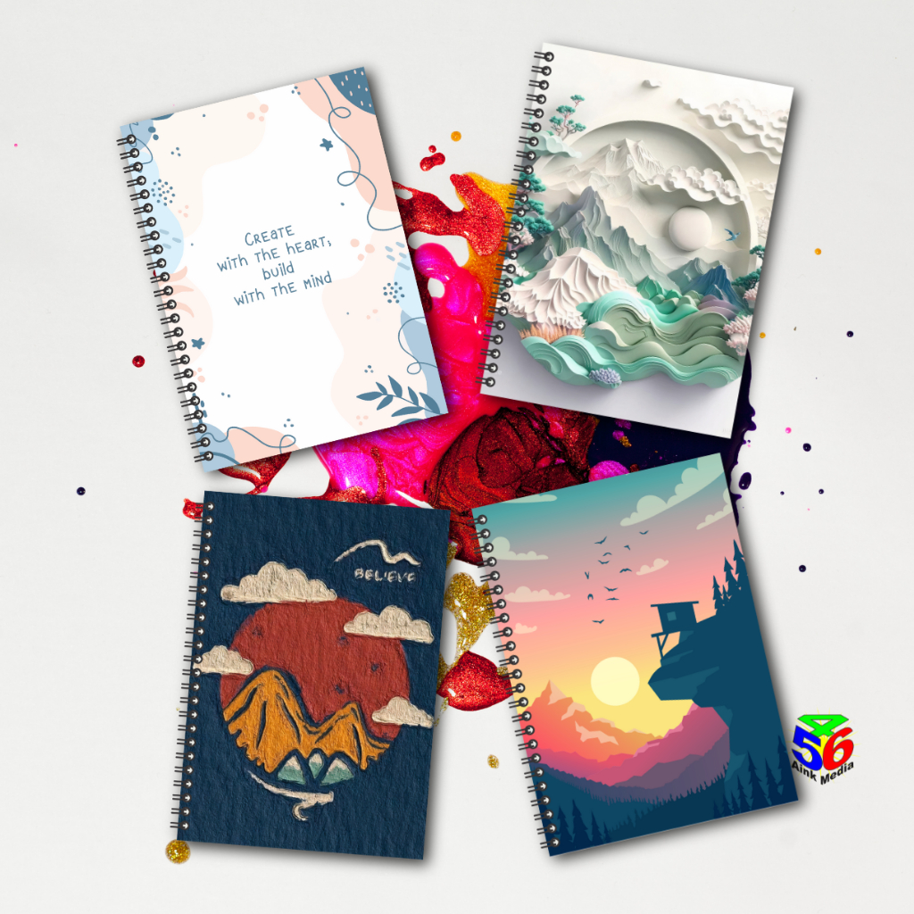 

Spiral Notebook A5 Isi 50 Lembar Kertas Isi Model Polos, Garis, Kotak, Titik / Buku Tulis Sekolah
