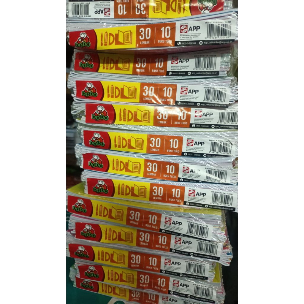 

Buku tulis 30 Lembar Dodo ( isi 10 buku )