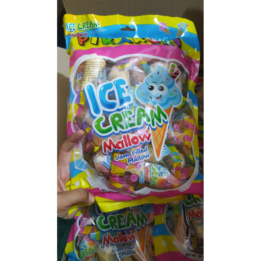 

Marshmallow ice cream dengan selai didalamnya