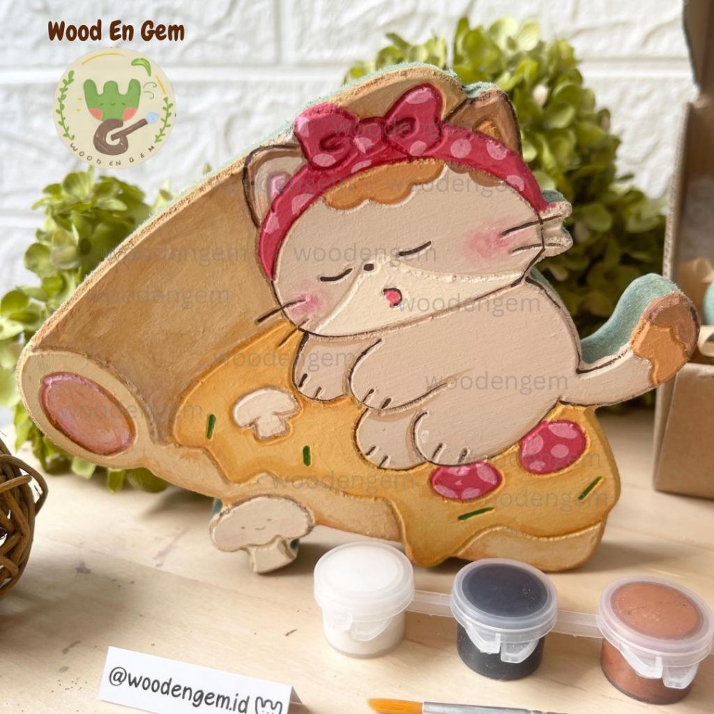 

WOODENGEM DIY Paket Mewarnai Melukis Kayu Karakter Lucu Aktivitas Anak Kado Hampers Souvenir Anak