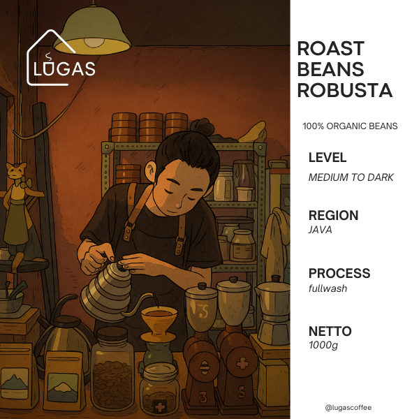 

KOPI ROBUSTA ROAST BEANS 1kg (A2)