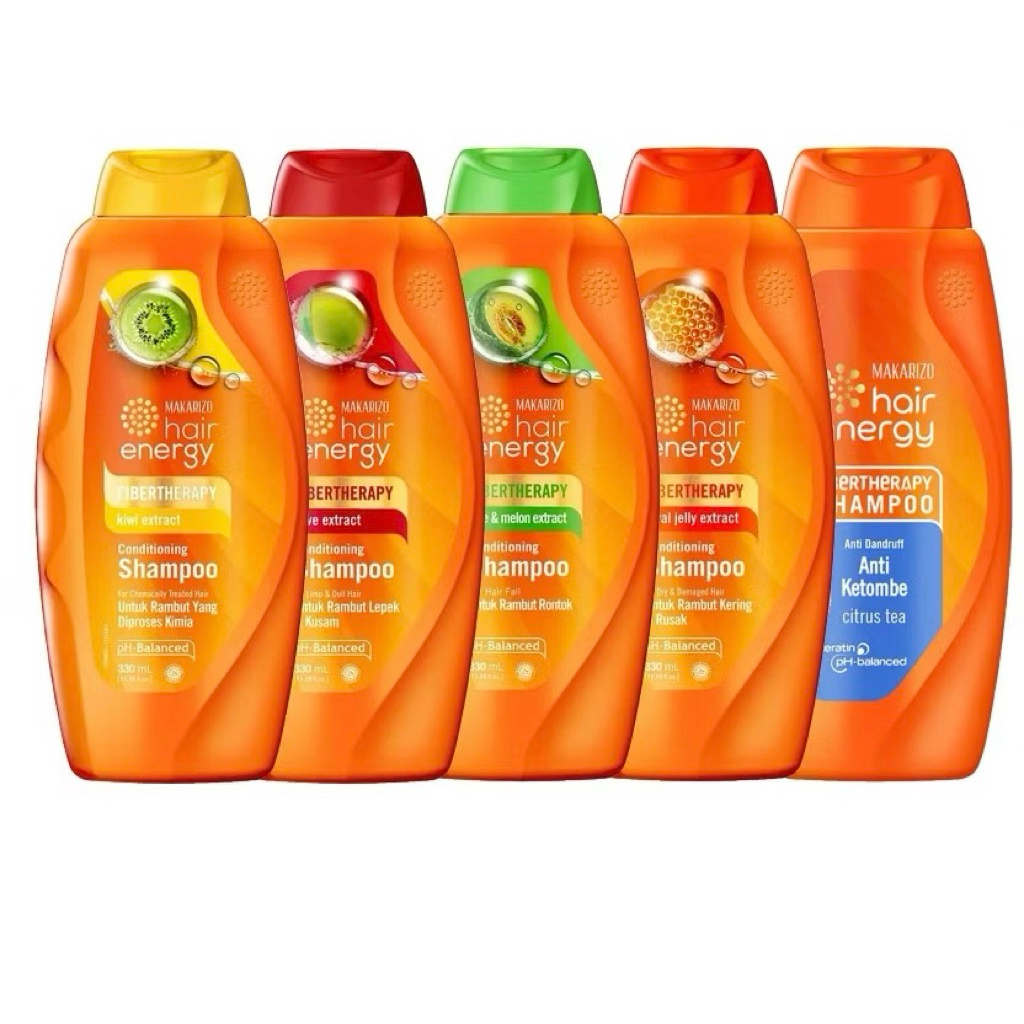MAKARIZO Hair Energy Fibertherapy Conditioning Shampoo 170ml/330ml (Aloe Melon / Royal Jelly / Olive