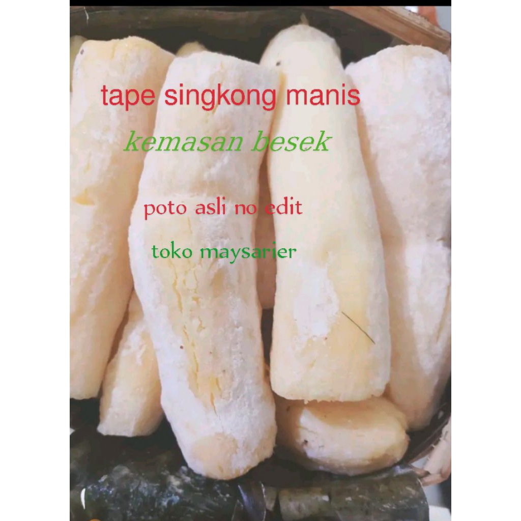 

tape singkong manis kemasan besek