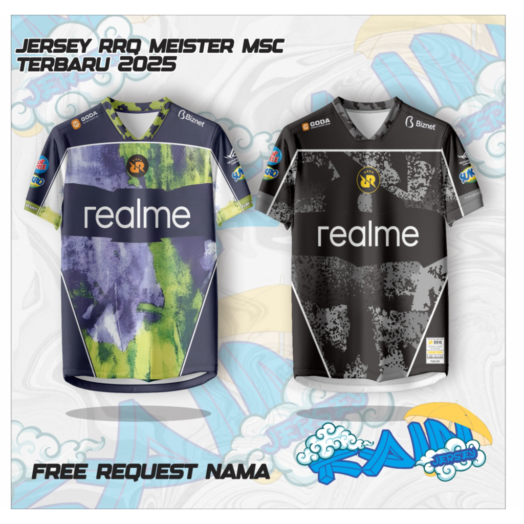 Jersey RRQ MEISTER MSC terbaru 2025 full printing