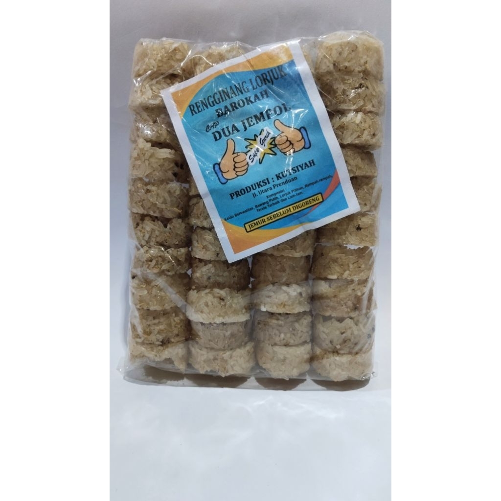 

RENGGINANG LORJUK BAROKAH CAP 2 JEMPOL ISI 40 BIJI, BERAT 450g