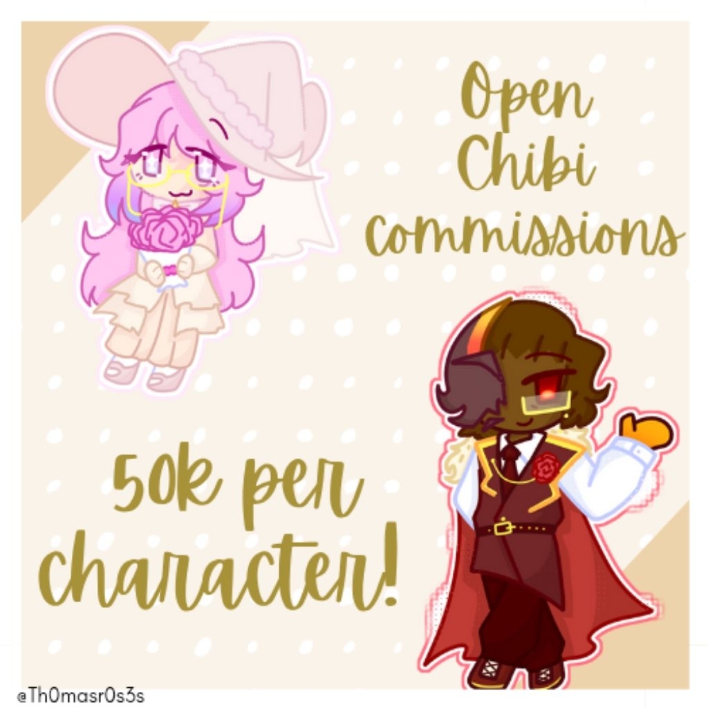 [OPEN] Jasa gambar chibi | chibi art commission