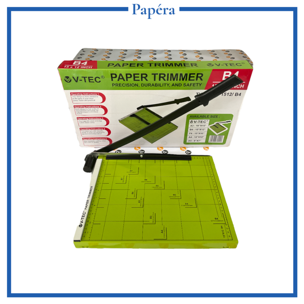 

Vtec Paper Trimmer Pemotong Kertas B4 VT 1512
