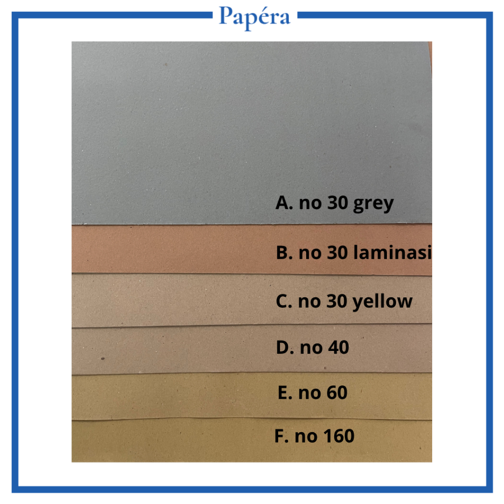 

Kertas Karton No 30 Kuning Coklat