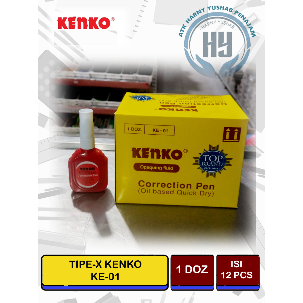 

CORRECTION TAPE / TIPE-X KENKO KE-01 (1 DOZ) ISI 12 PCS