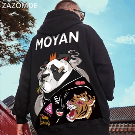 Jaket Hodiee Panda Lucu Aestetich Kekinian Ukuran M L XL XXL Unisex Cowok Cewek Sewiter Hoodie Keren