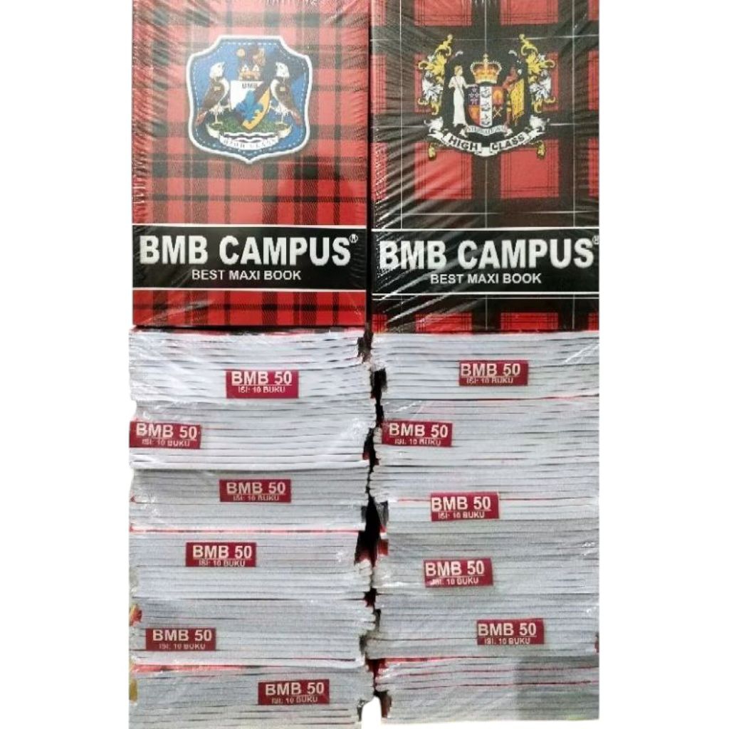 

BUKU TULIS PANJANG BMB CAMPUS PERPACK ISI 10 BUKU @50 LEMBAR