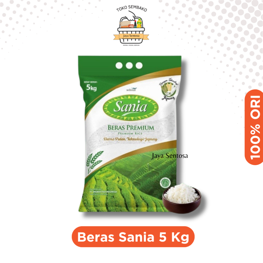 

Sania Beras Premium Beras Pleten dan Teknologi Jepang 5 Kg