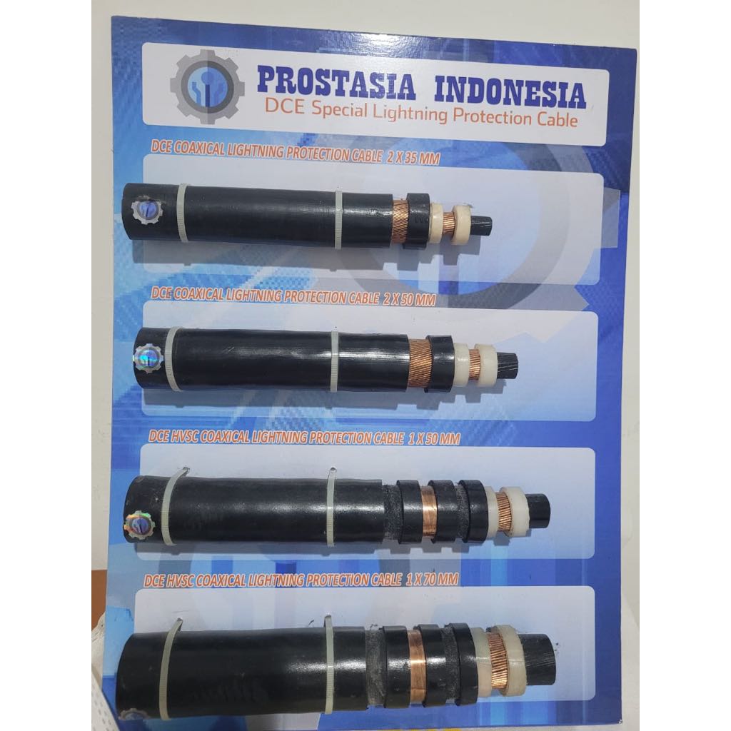 Kabel Coaxial 1x70mm merk DCE HVSC LIGHTNING