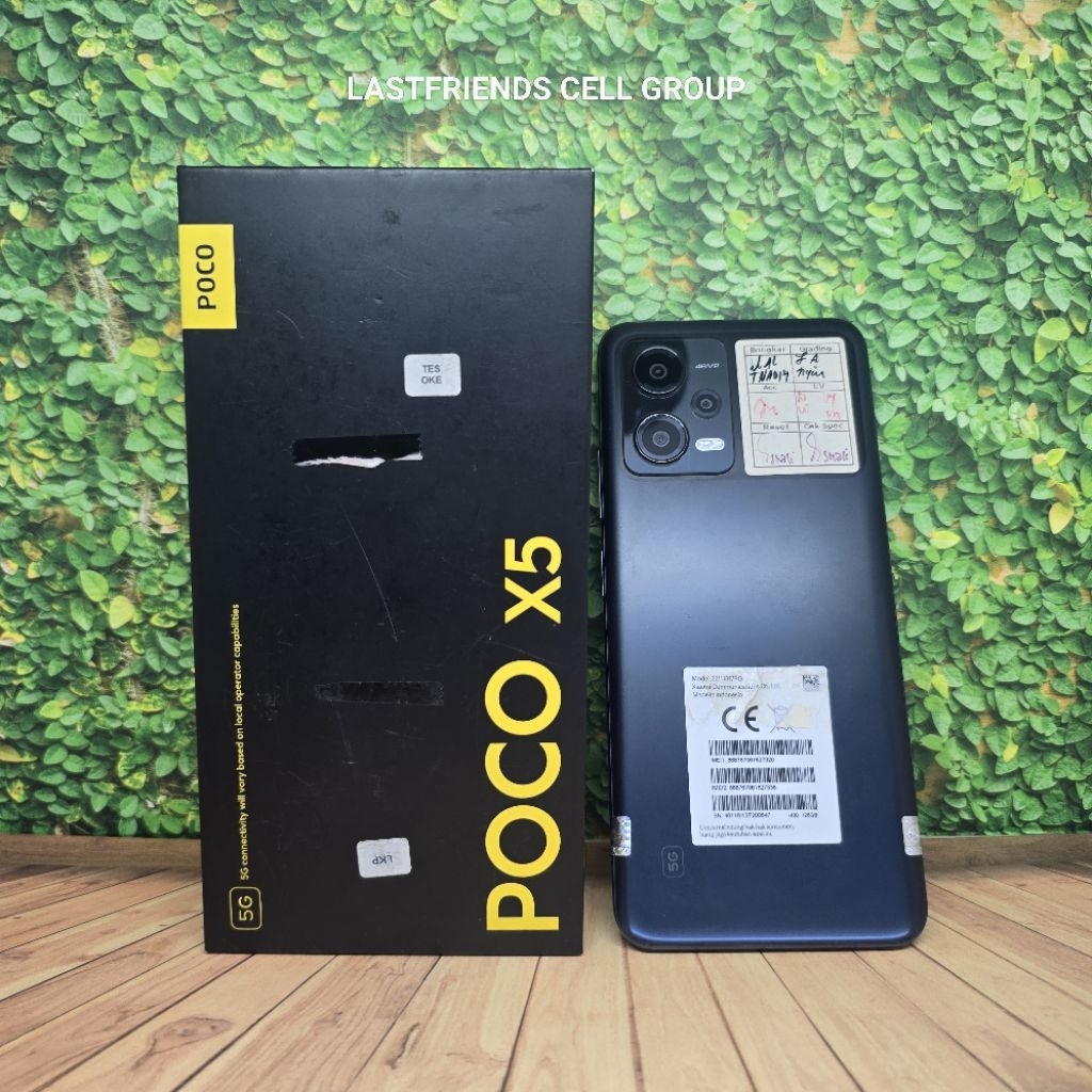 POCO X5 5G 6/128 Second HP Gaming AMOLED Snapdragon 695  Unit Fulset Mulus