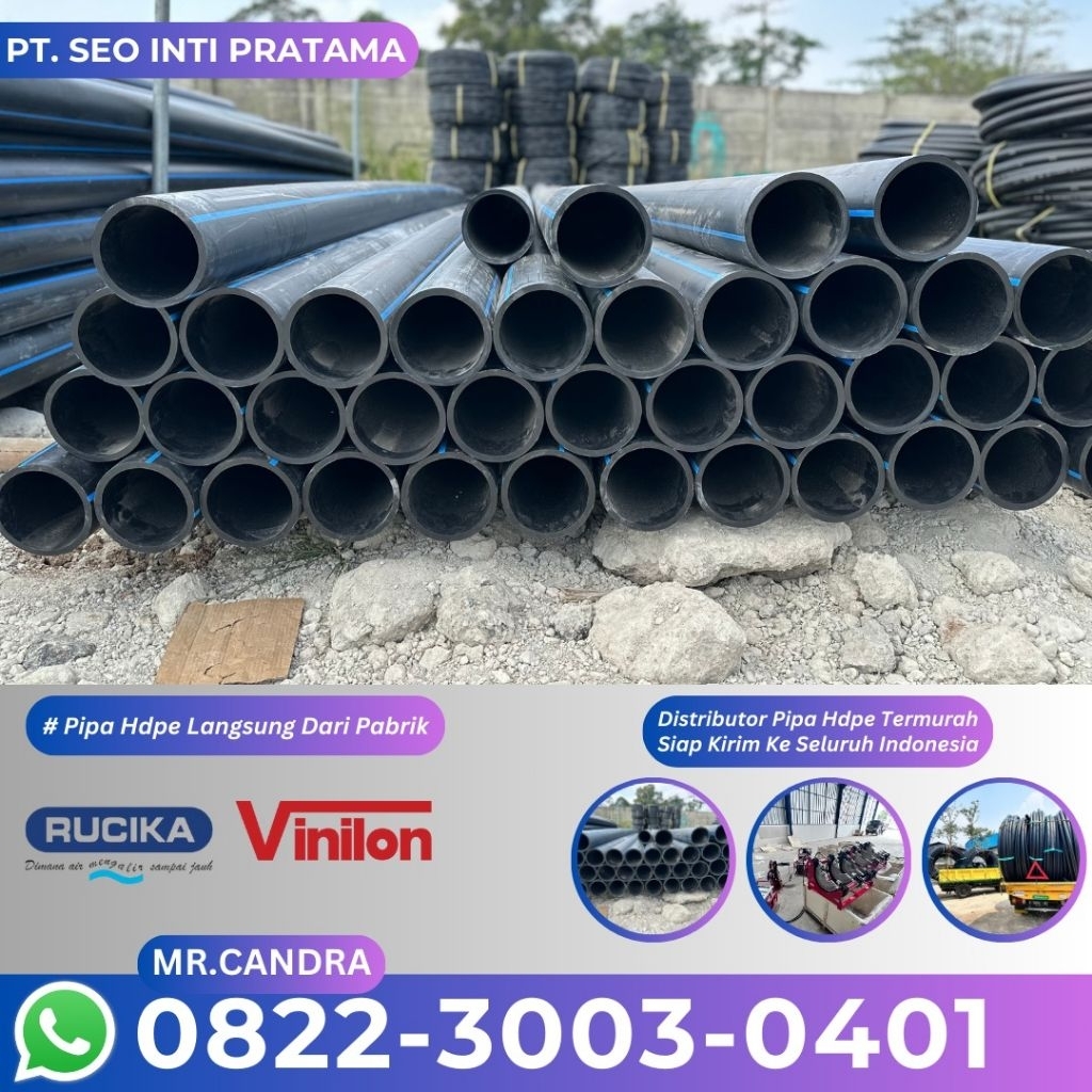 Pipa Batang 6 Meter Pn10-Pipa Hdpe 8 In
