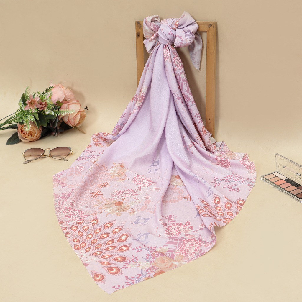 Hijab Voal Premium Elegan 115x115cm Lasercut