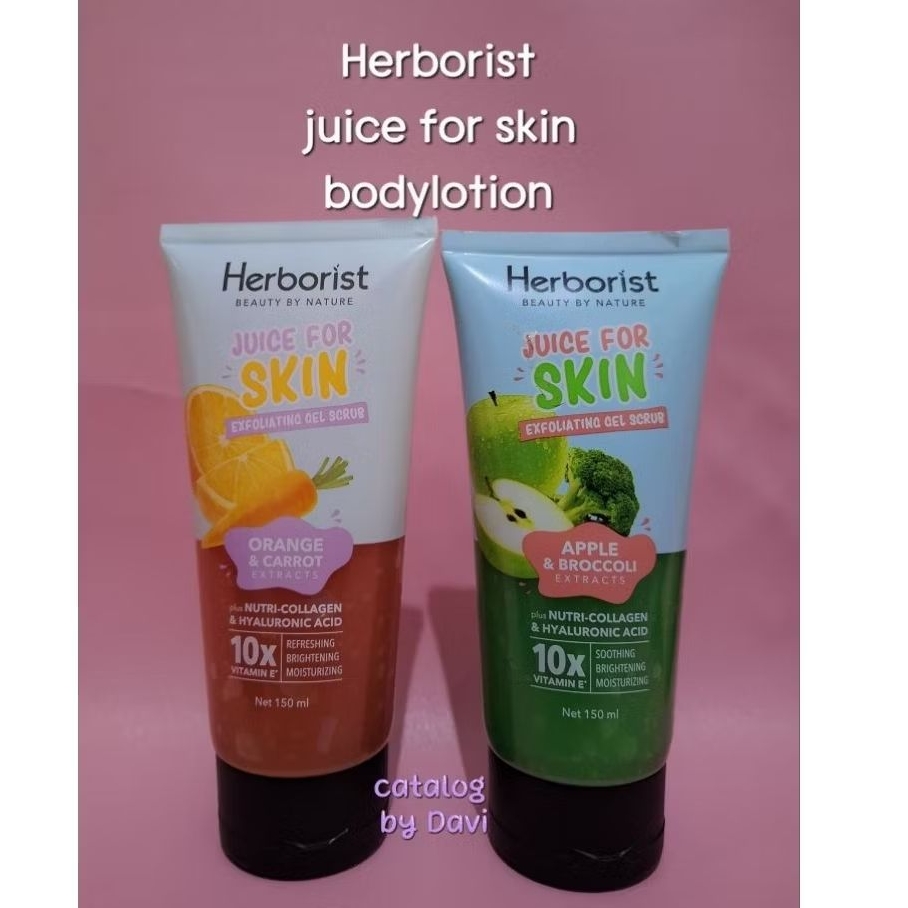 Herborist juice for skin body scrub