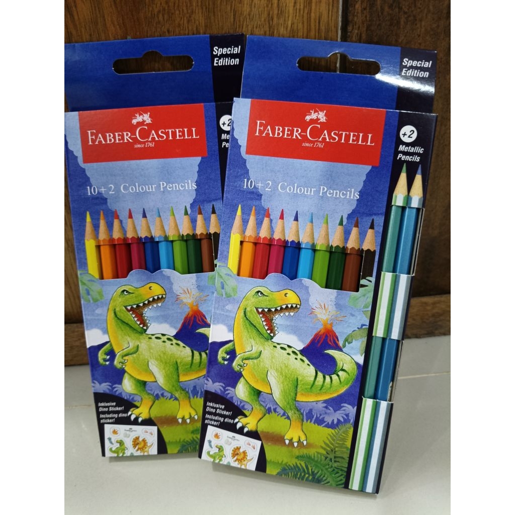 

PENSIL WARNA FABER CASTELL DINO 12W