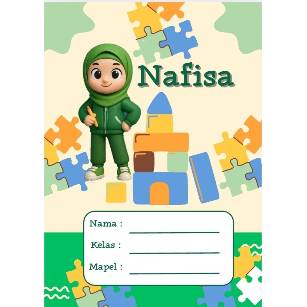 

Sampul Buku Anak Lucu ( Custom nama/nama sekolah/kelas/mapel)