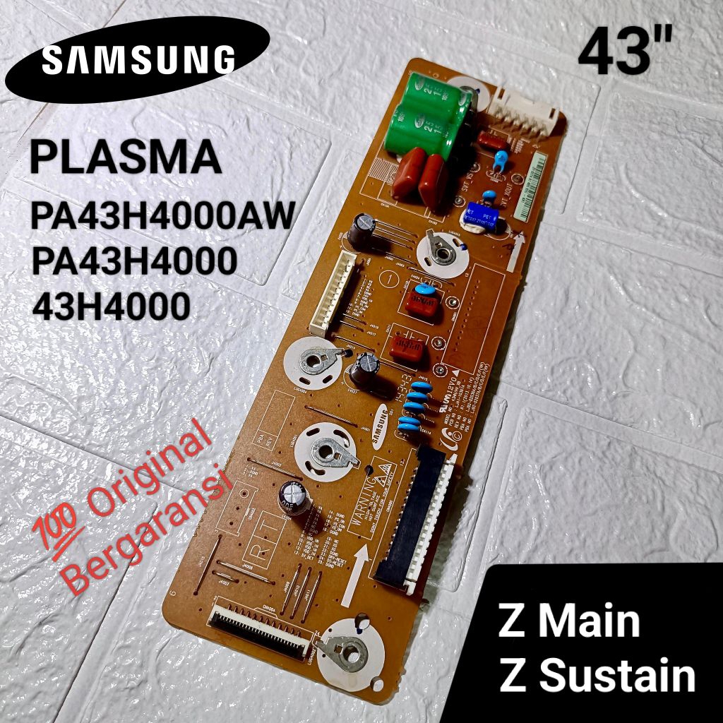 Z-SUSTAIN / Z-Main TV Samsung PLASMA 43 inch PA43H4000AW PA 43H 4000 AW PA4000AW PA43H4000 z sustain