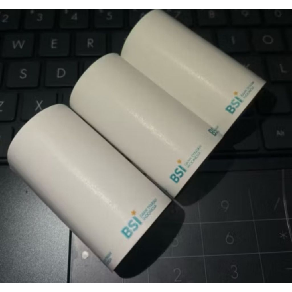 kertas struk thermal logo bank BSI 58x30mm paket 5rol edc printer 58