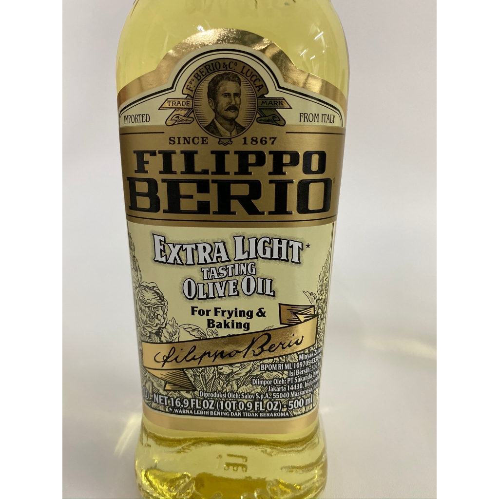 

[oddsolshop] pekanbaru/Filippo Berio Extra Light Tasting Olive Oil 500ML Minyak Zaitun Frying Baking