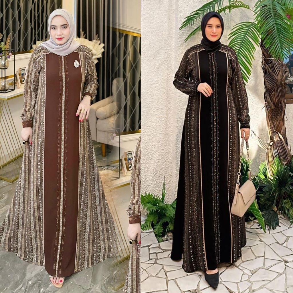 MAGNOLIA DRESS GAMIS SALUR JETBLACK
