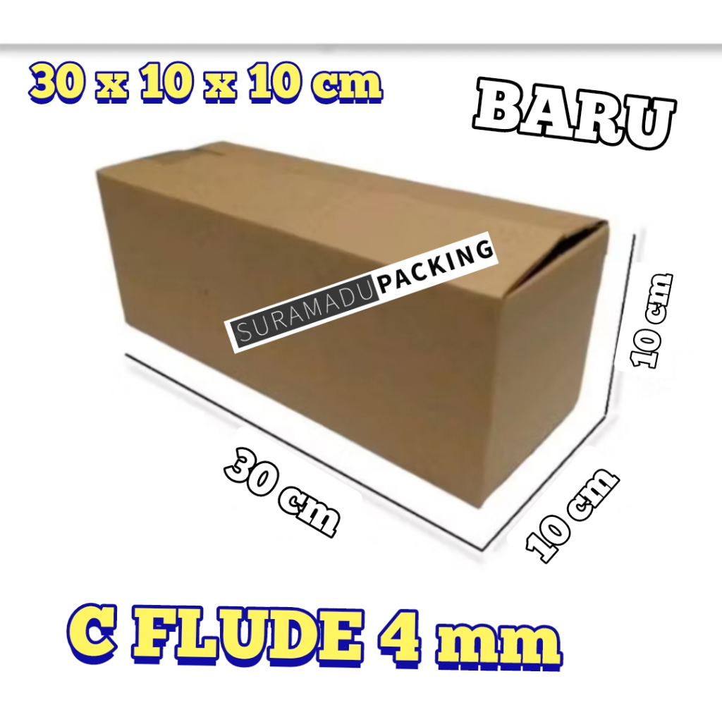 

Kardus box karton packing 30x10x10 cm Packing Polos dan Tebal 4mm C FLUDE