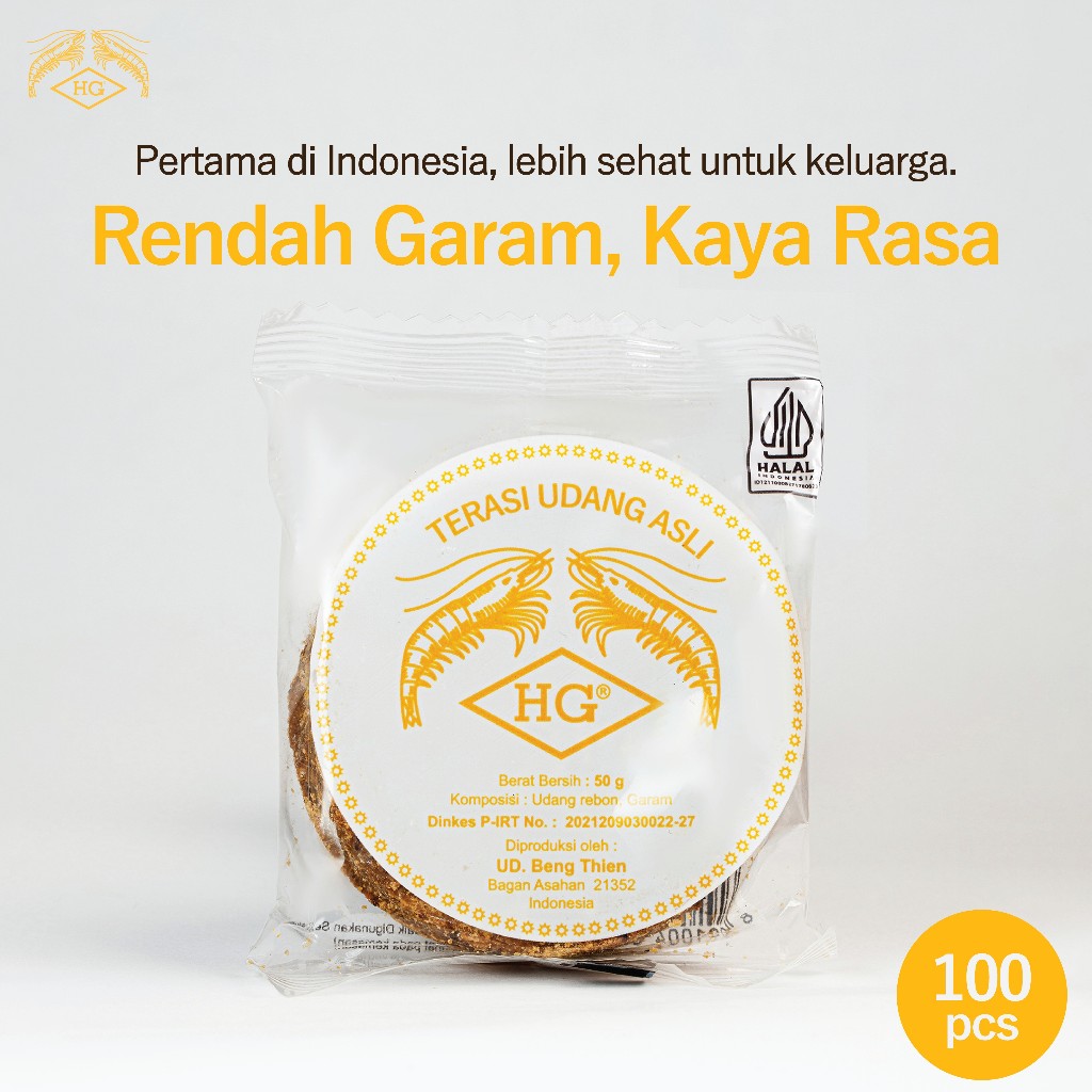 

Terasi HG / Belacan Premium Udang Asli Medan [ 100 x 50gr ] - HALAL