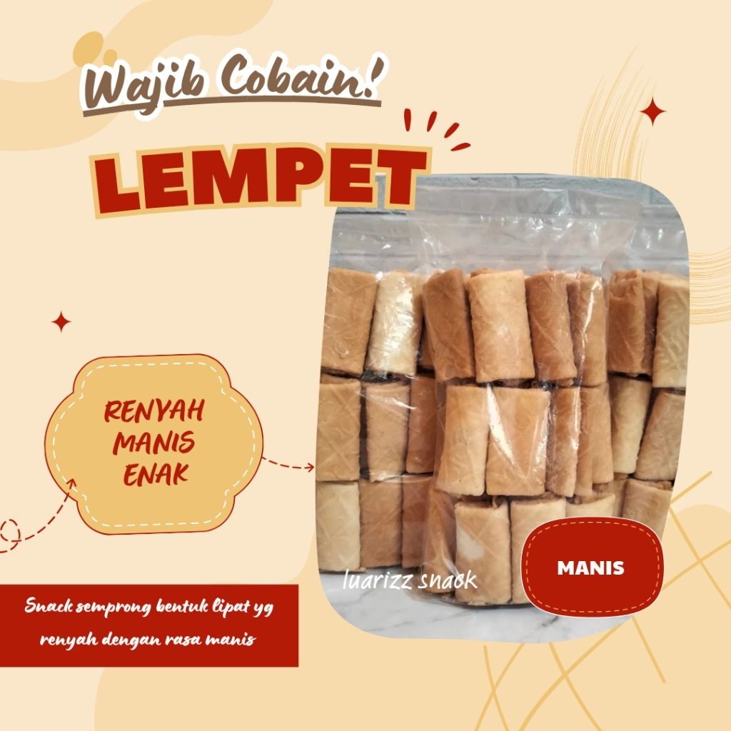 

250 gr Kue Lempit Lampit Semprong Lipat Kiloan