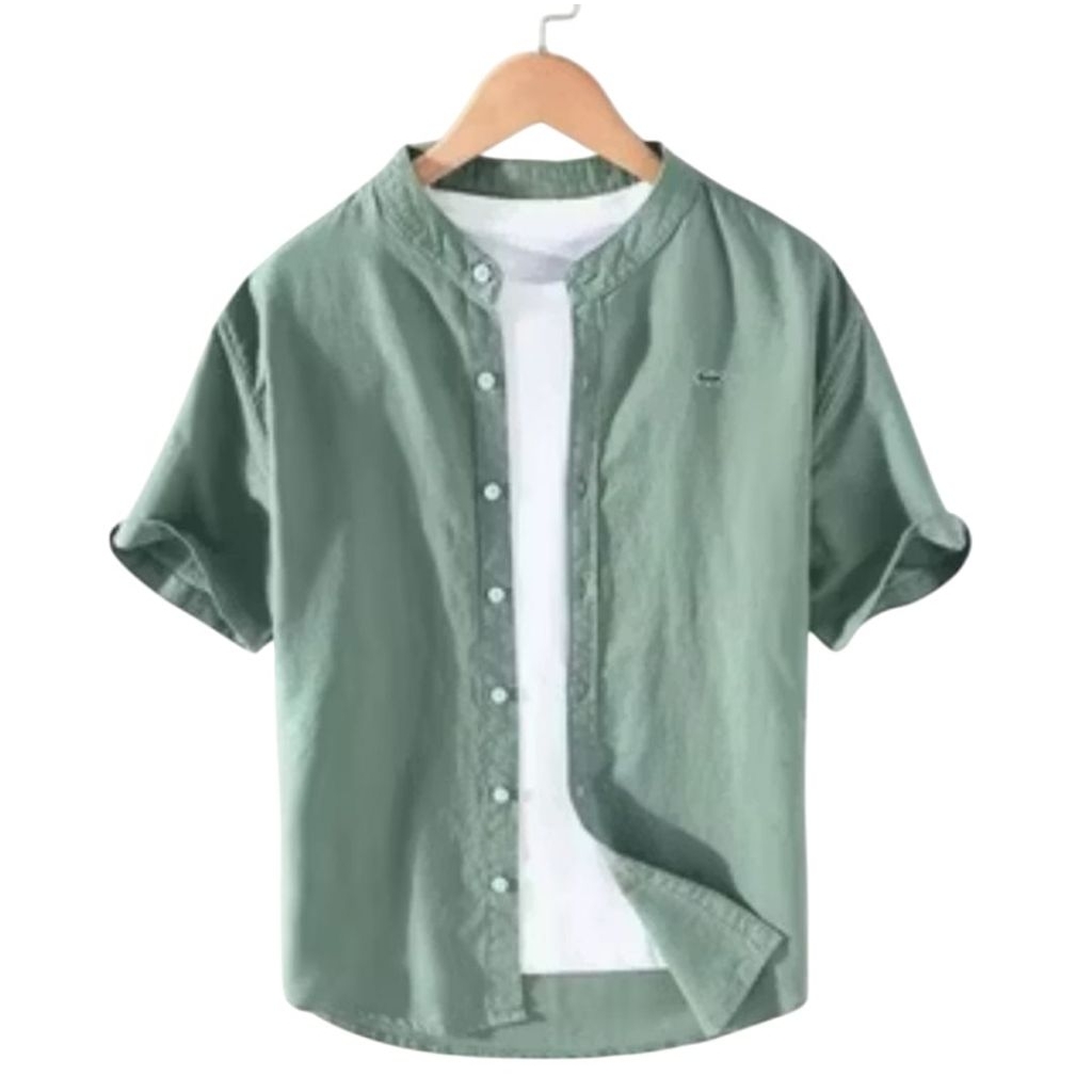 KEMEJA PENDEK PRIA KERAH SHANGHAI/KEMEJA PENDEK PREMIUM/KEMEJA LCT SHANGHAI PENDEK PREMIUM.