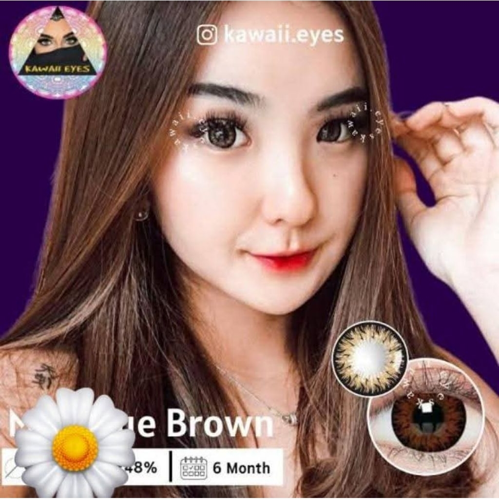 SOFTLENS MISTIQUE BROWN DIAMETER 16MM