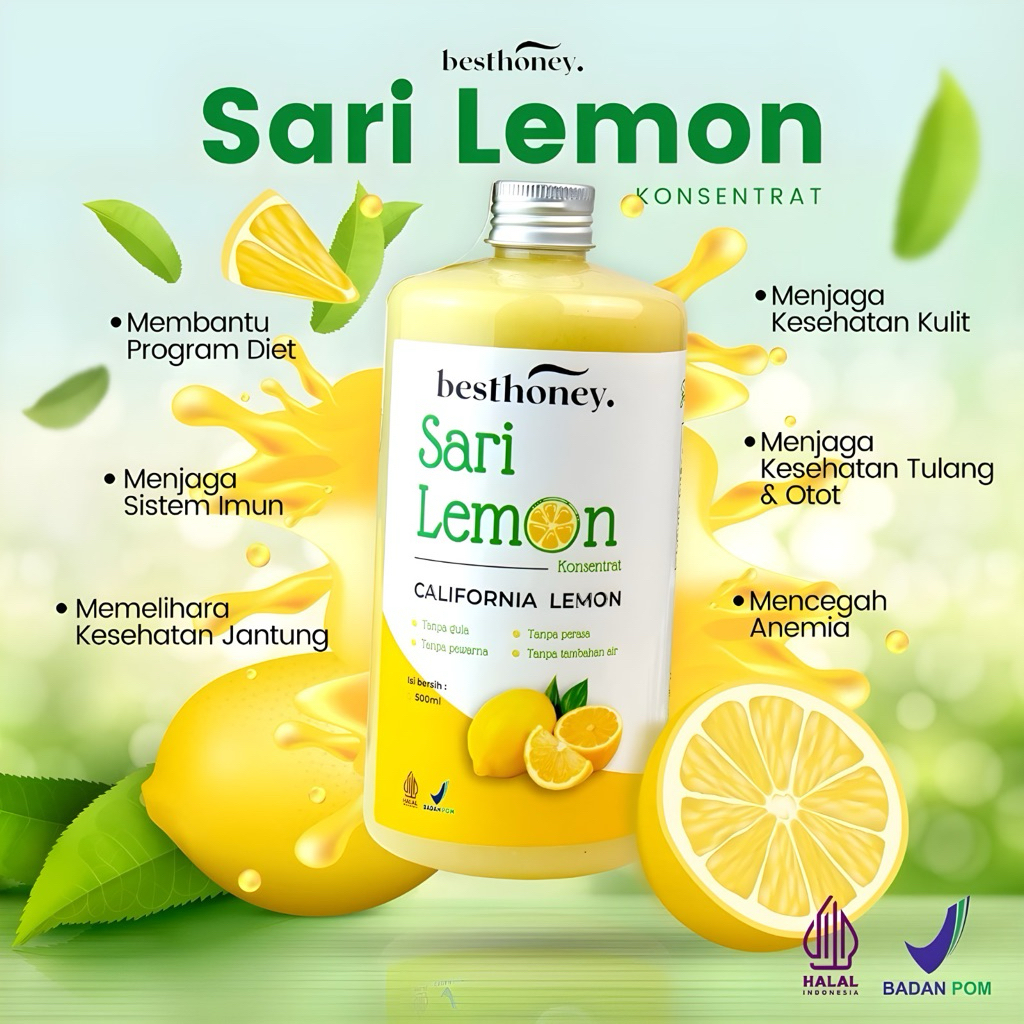 

COD Bestlemon - Sari Lemon 500ml- Pure Lemon Juice - Detox - Diet Natural Healthy Drink - 500ml