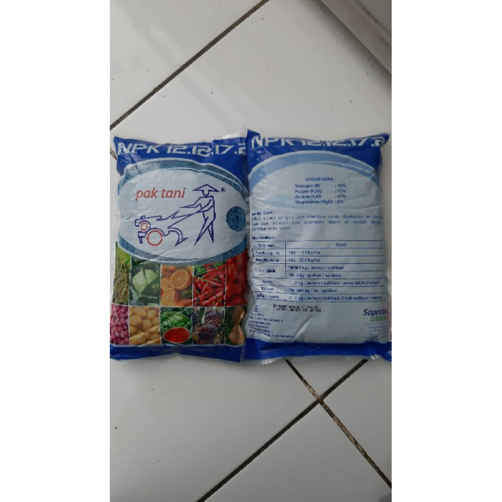 NPK Pak Tani 12.12.17.2 1kg Nutrisi Untuk Pembuahan pada Tanaman