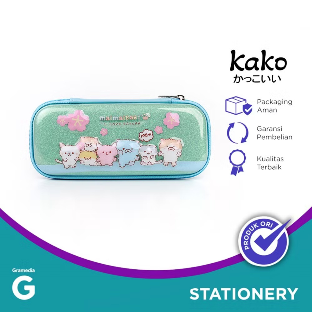 

Gramedia Manado-Kako Hardcase Pencase Maimai Baby Blue