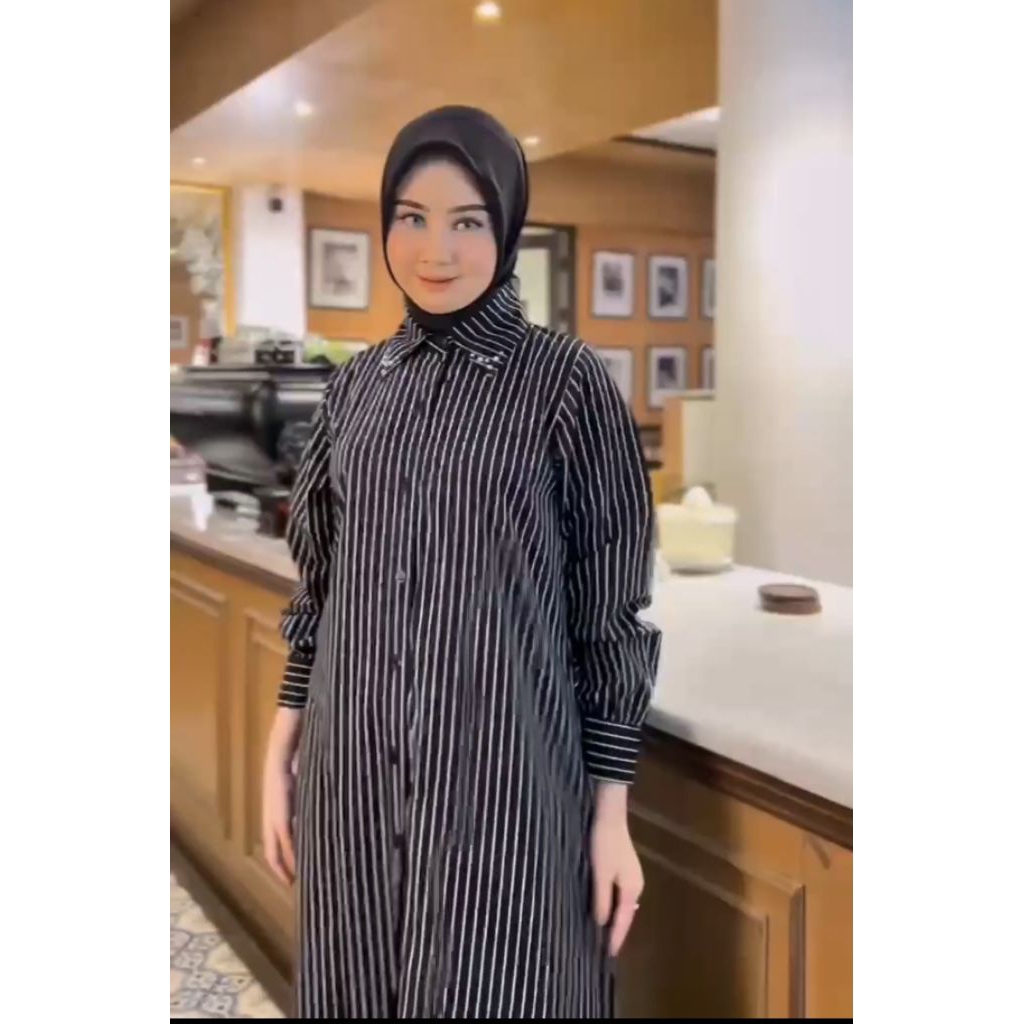 ReenaLuxury ALANA by Teby Luxury | Gamis Salur Cotton Import LD 100 LD 110 | Outer Tunik Dress