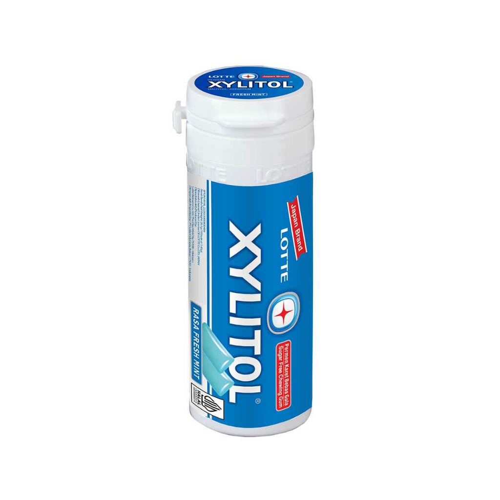 

Lotte Xylitol Gum Mini Bottle Fresh Mint 26.1 gr