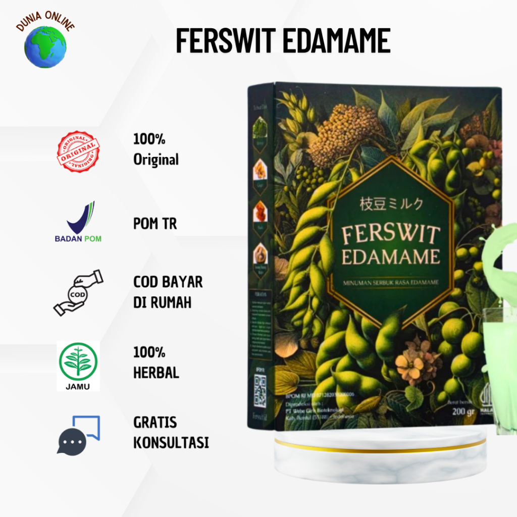 

Ferswit Susu Edamame Jepang Asli Original - Diformulasikan Untuk Sakit Sendi, Kolestrol & Asam Urat