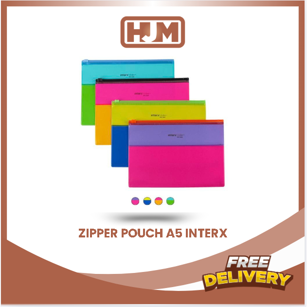 

INTERX ZIPPER POUCH A5 ZPA5