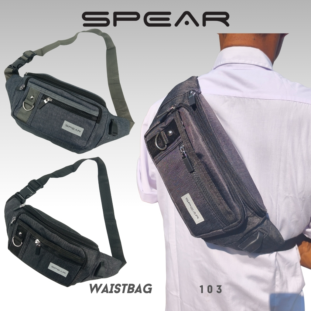 SPEAR Tas Pinggang Pria Anti Air Waistbag Wanita Tas Distro Pria WB-103
