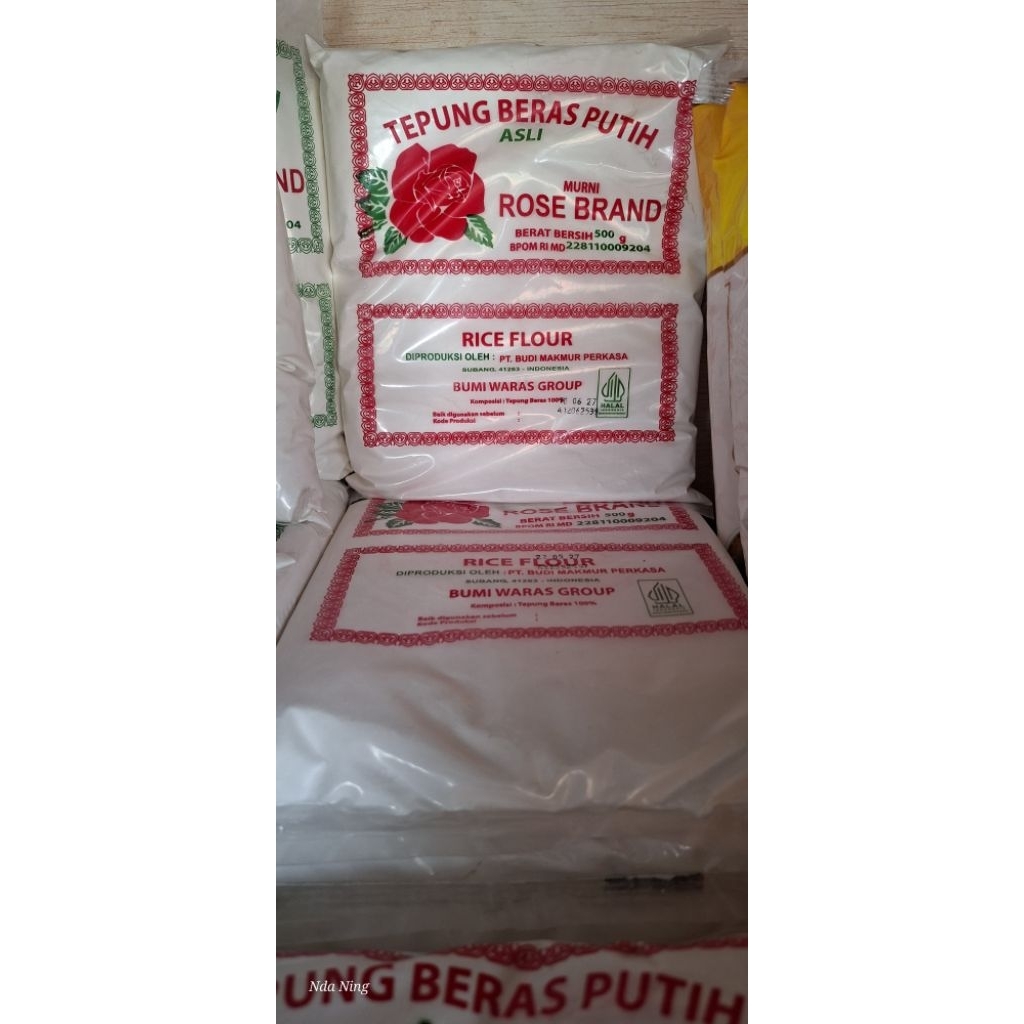 

Tepung beras Rose Brand @500 gr