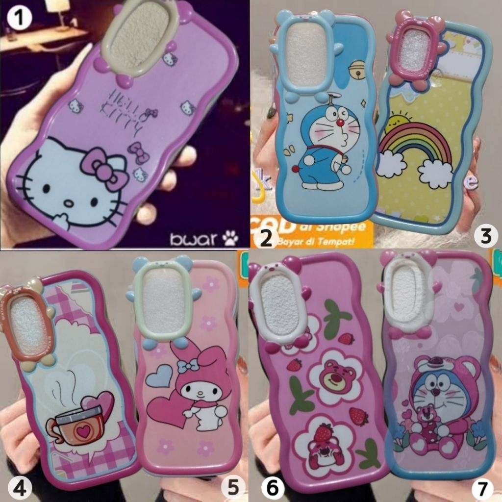 (01) FANCY STYLE SOFT CASE FOR OPPO A57 4G 2022 / OPPO A77S - CASE GELOMBANG / WAVE CASE SERIES